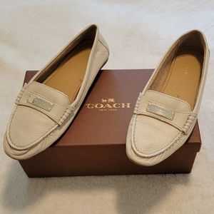 Coach Fredrica Pebble Grain Leather Loafers Size 6.5